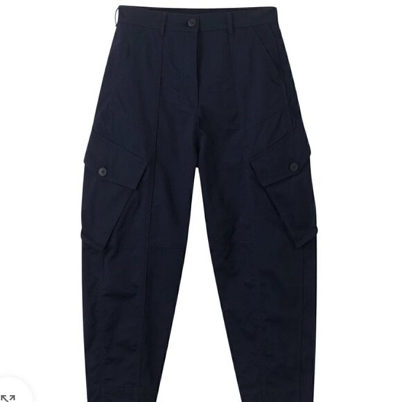 ME+EM - Cotton Engineered Leg Pant - Color Navy - Size US 8 - Picture 4 of 6